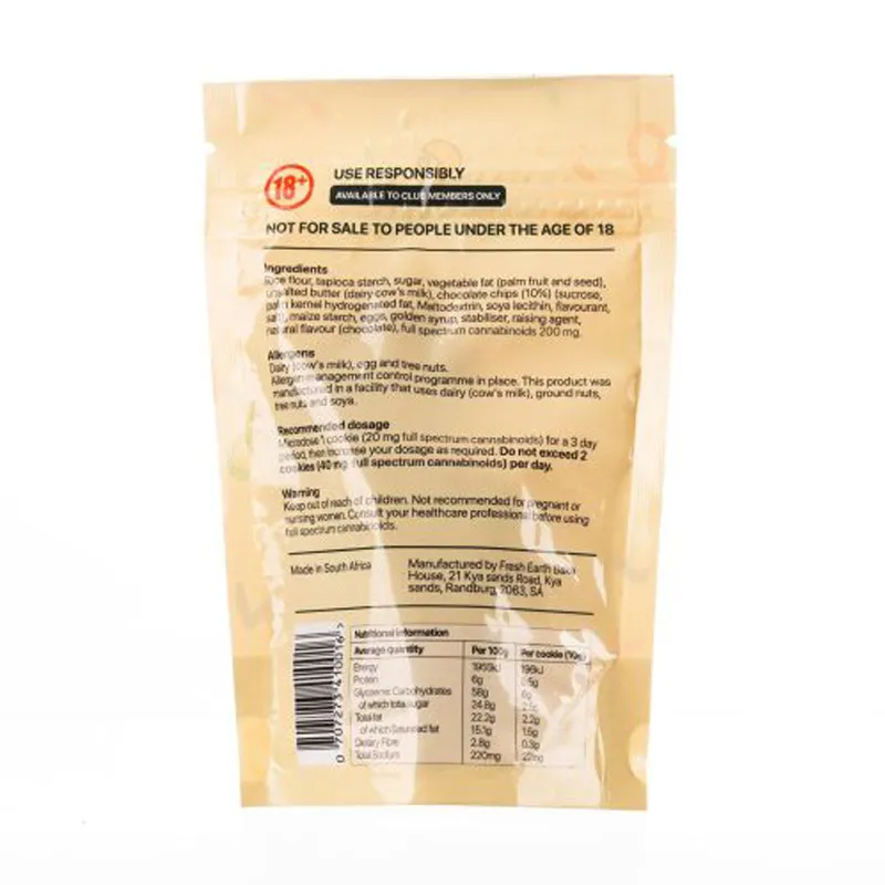 Cannalicious - Choc Chip - 20mg 5 Pack b.webp