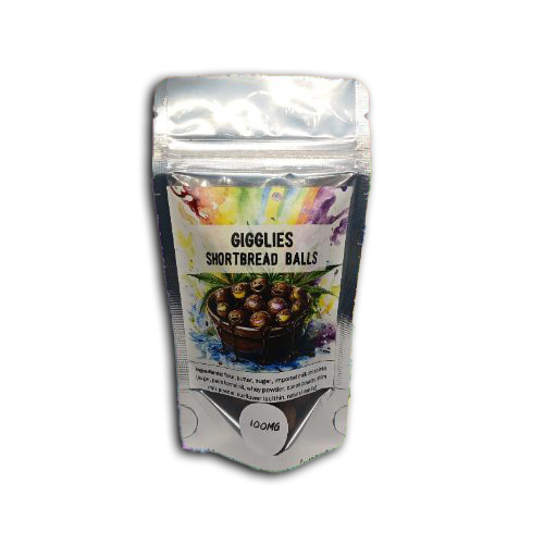 Gigglies Chocolate-Coated Shortbread Balls 100mg